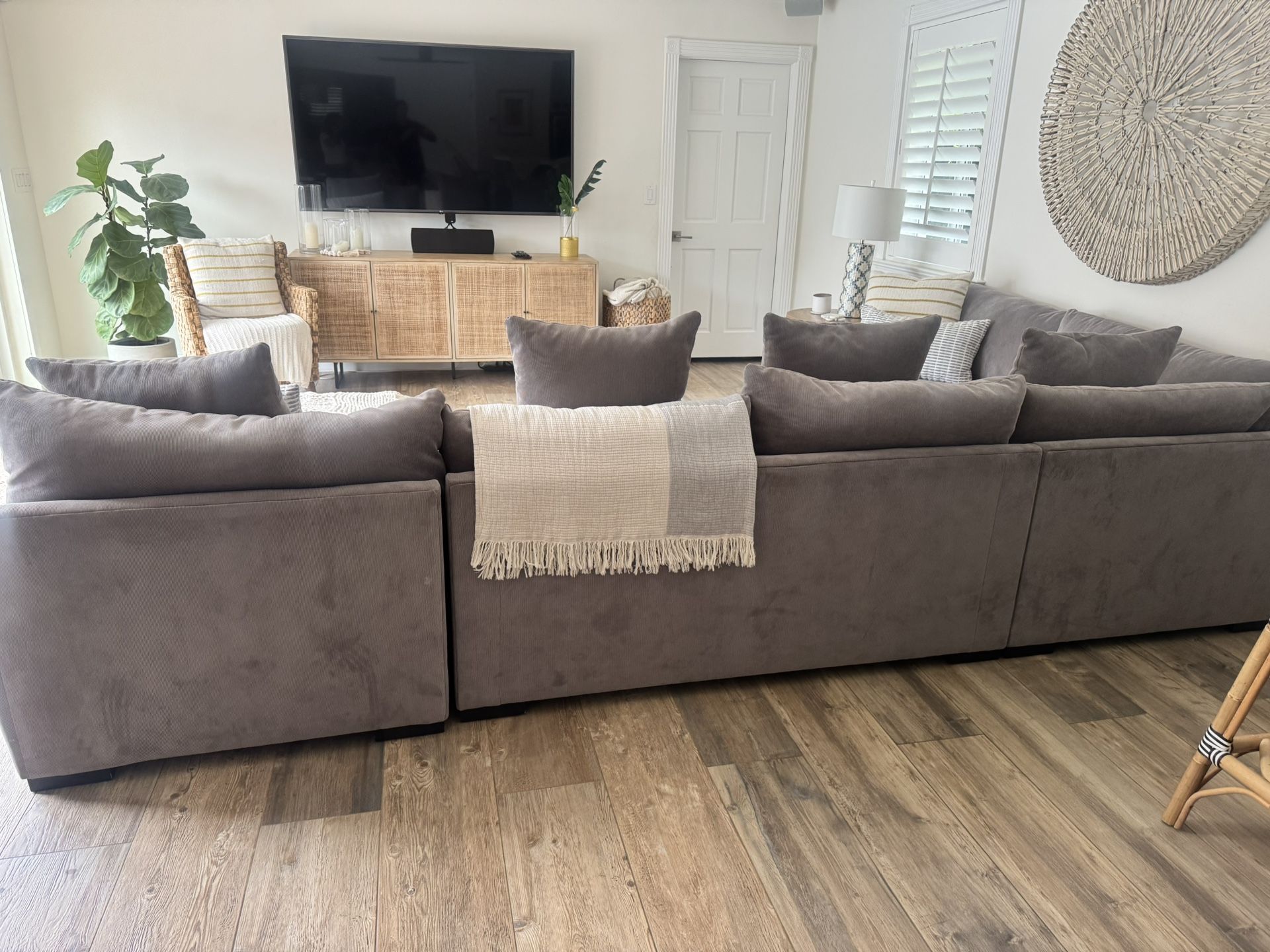 Gray, Large Sectional Sofa