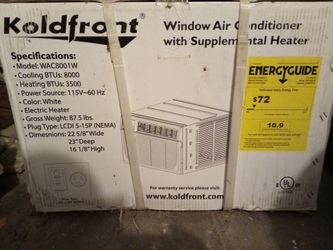 Koldfront 8000btu AC w/ Heater