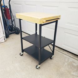 Foldable Kitchen Island Cart / Utility Cart