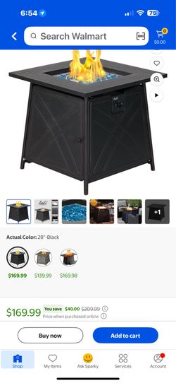28” propane fire pit