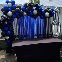 party decor and balloon bouquets 