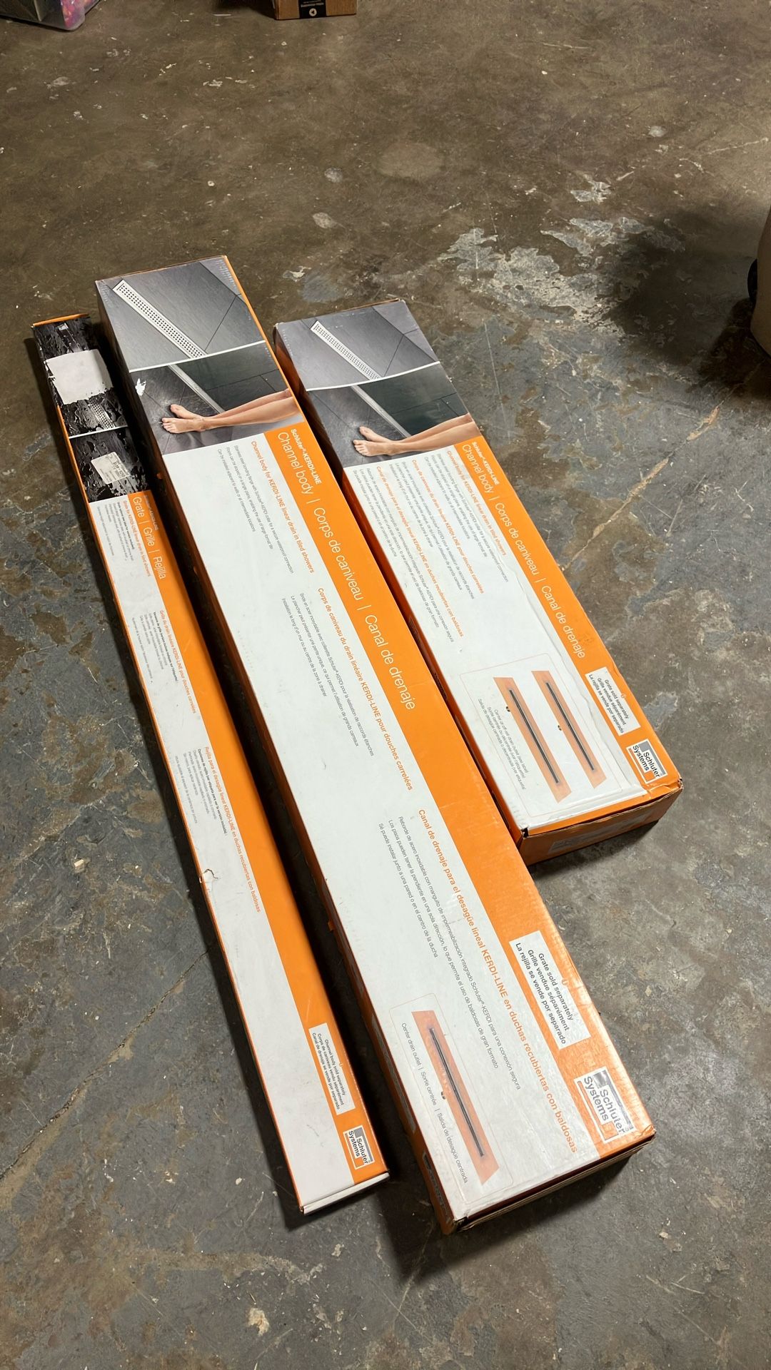 Channel Body For Shower Drain And grate