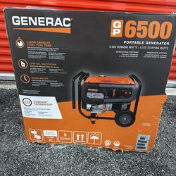Generac GP6500 Watt Manual Start Gas-Powered Portable Generator with CO-Sense, 49-ST/CSA