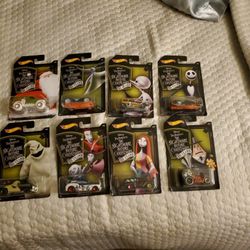 Hotwheels/ Disney The Nightmare Before Christmas  25 Years 8 Car Set