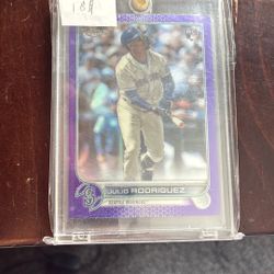 Julio Rodriguez Purple Rookie Card 