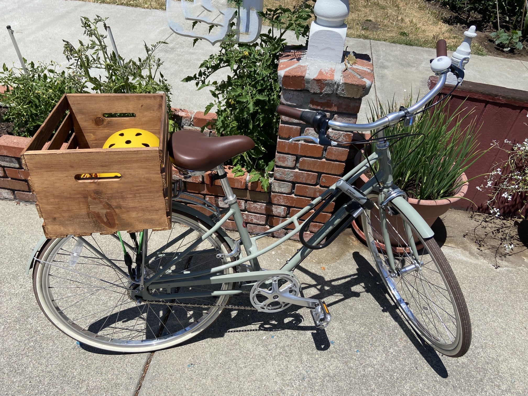 Milk Crate Bike Diy Front Bike Basket For Dog Electra Loft 7i Step