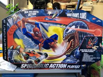 Spiderman toy play aet