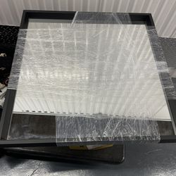 Square Wall Mirror With Black Frame 