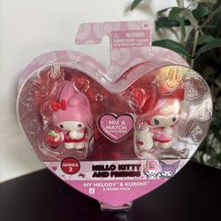Hello Kitty & My Melody + Kuromi Figure Pack (Series 2)