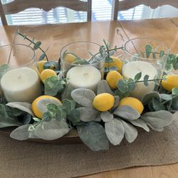 Kitchen Table Center Piece Arrangement