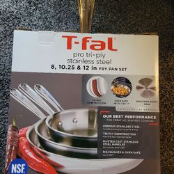 T-fal Pro Tri-Ply Stainless Steel Cookware