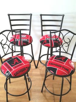 Alabama Crimson Tide Roll Tide Bar Stools