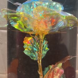 Acrylic Light Up Rose 