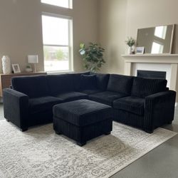 Brand New Sectional Sofa With Ottoman 