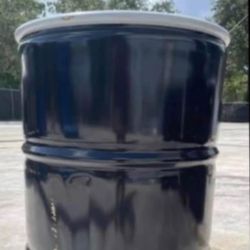 Metal Barrel Removable Lid 
