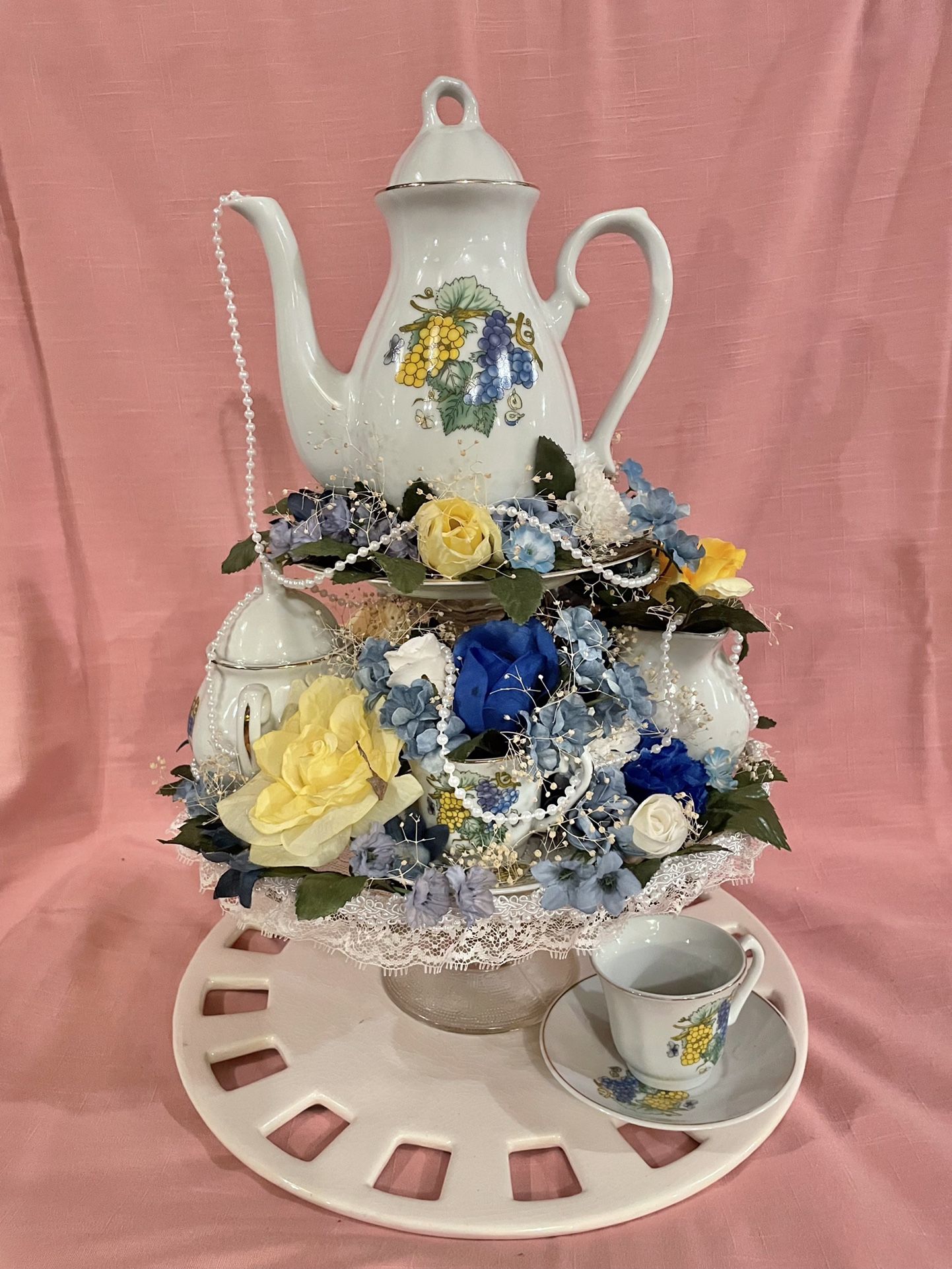 Vintage Tea Party Centerpiece