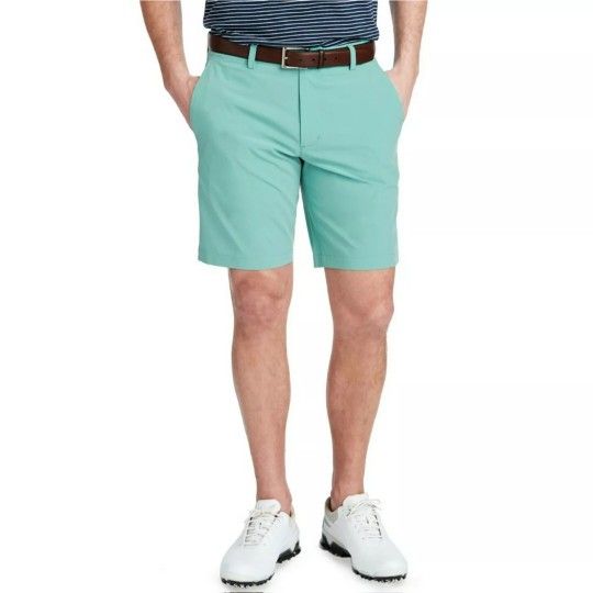 VINEYARD VINES 9 Inch Fairway Tech Shorts Greenwich Green Mens Size 38