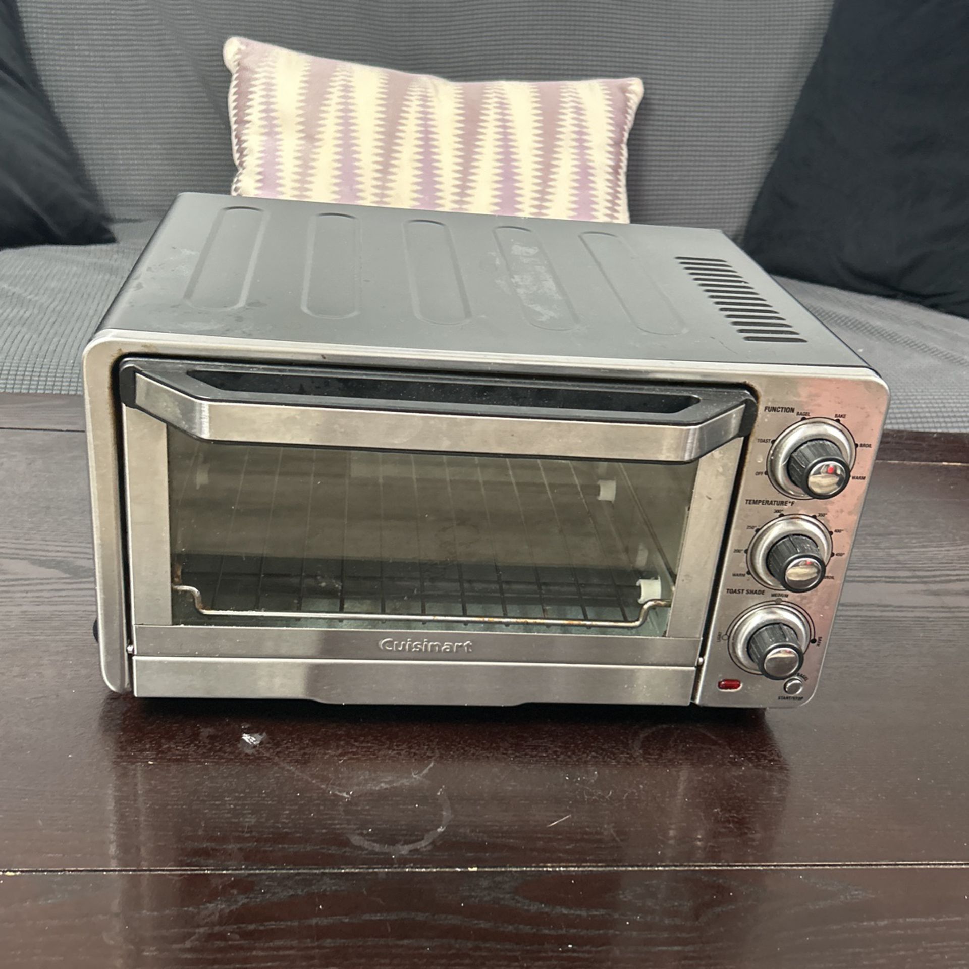 Toaster Oven / Broiler - Used, Small, Chrome & Black