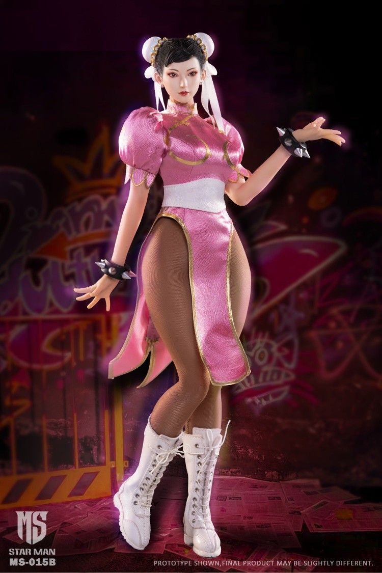 StarMan 1/6 MS-015B Female Street Fighter Chun-li Pink Version