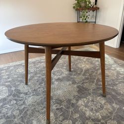 42” Wood Dining Table