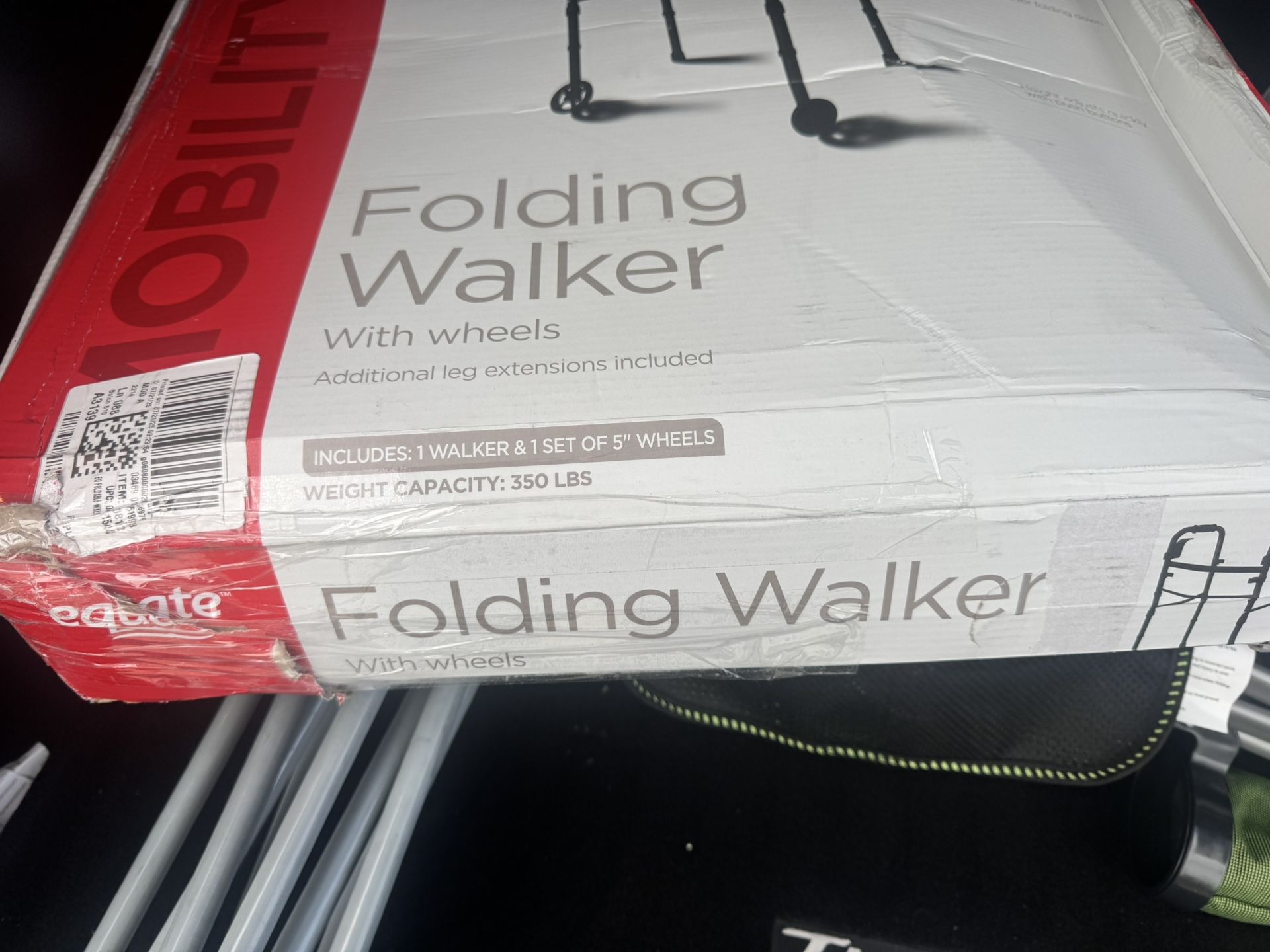 New In Box Folding Walker 