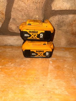 DeWalt 5 ah batteries