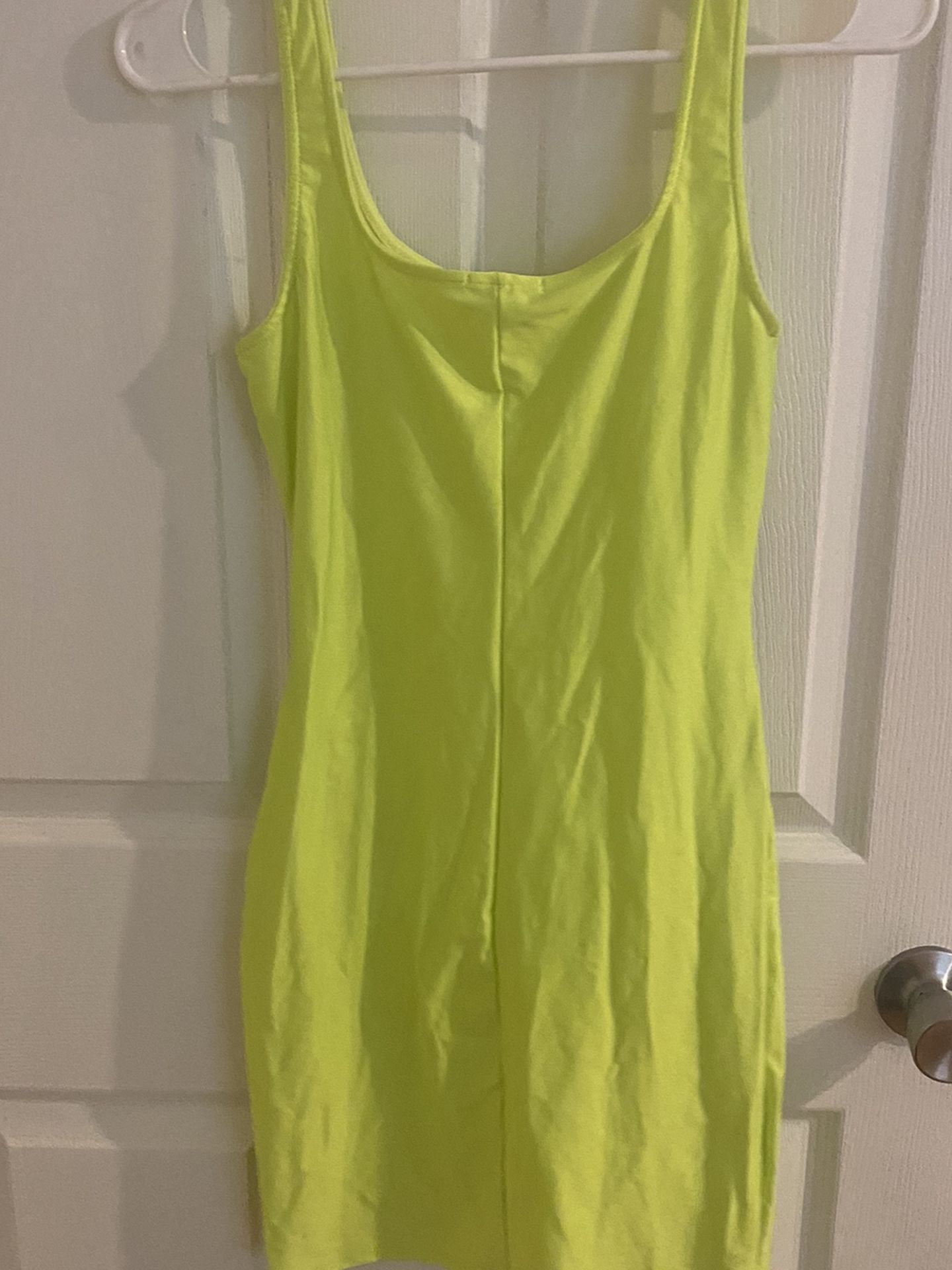 Highlighter Green/Yellow dress