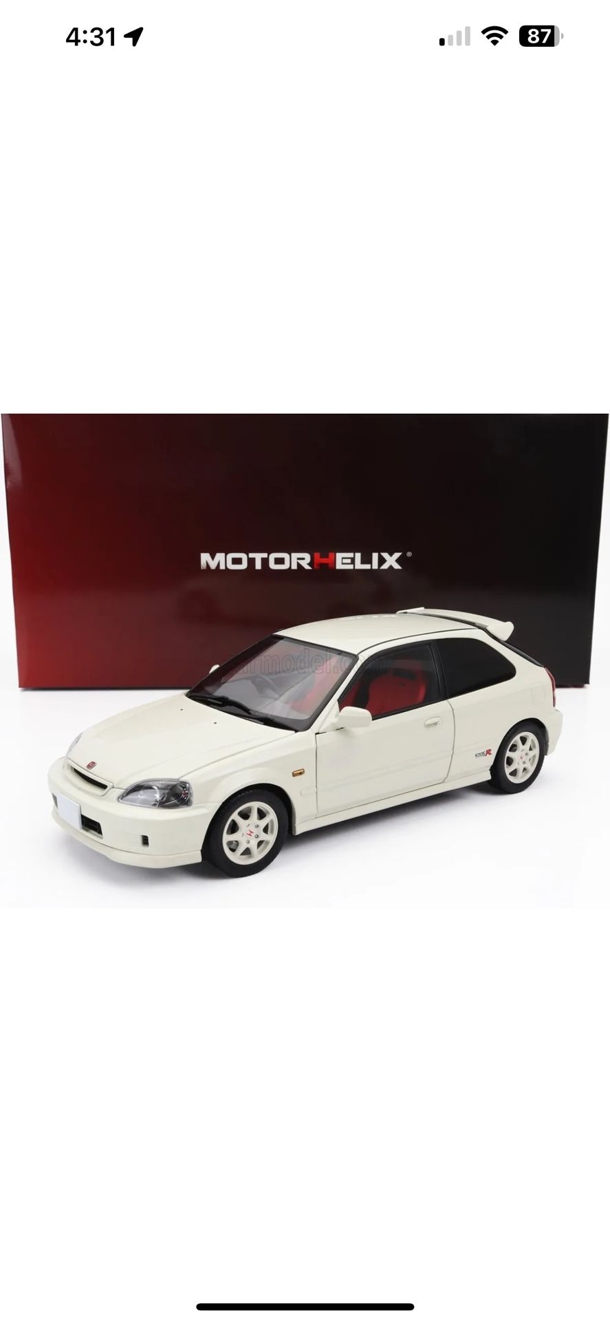 1/18 Scale Honda Civic Type R EK9