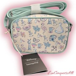Loungefly Disney Alice In Wonderland Icons Mini Crossbody Bag