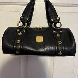 Gorgeous MCM Black And Gold Pavilion Bag In Excellent Condition Made In Korea 