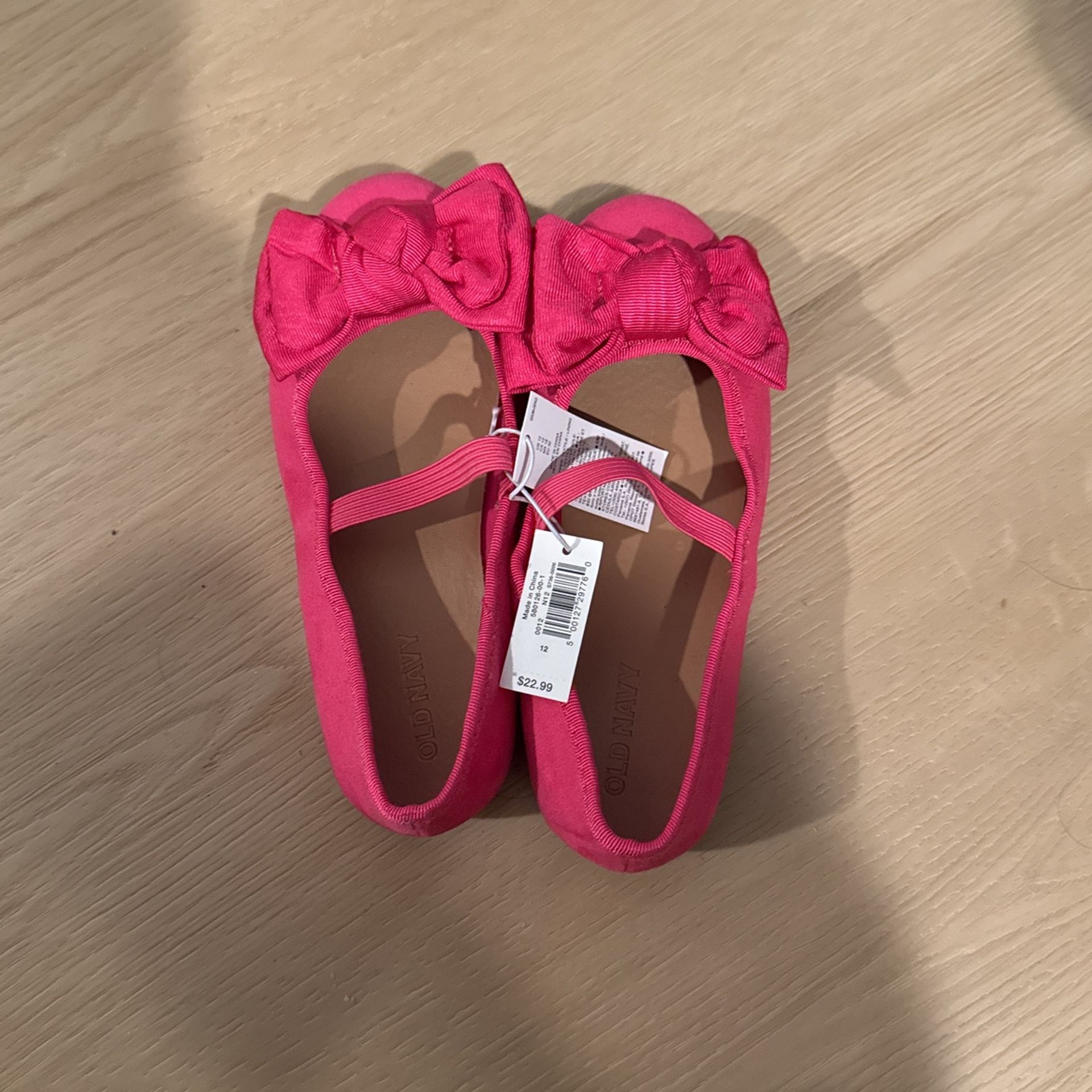 Brand new Pink Flats Kids Size 12