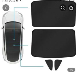 Tesla y 2022 black sunshade