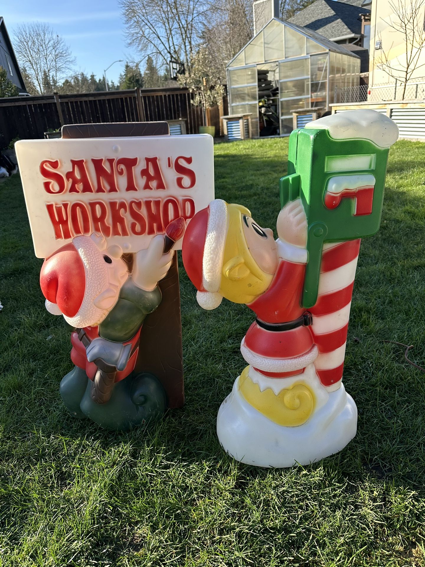 Christmas Blow Mold - Santa’s Workshop Elf