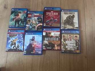Lot of 7 PS4 Games: Battlefield, Spider-Man, LEGO Avengers, and more