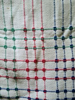 Beautiful vintage card table table cloth