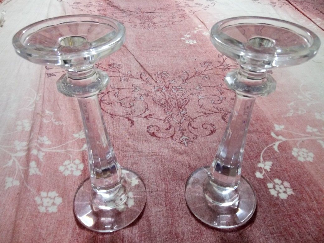 Beautiful Hard Glass Candle Holder