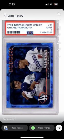 2024  Topps UPD- OHTANI, Yamamoto Blue sapphire