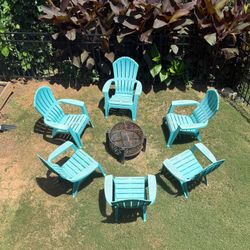Chairs and Fire pit Set