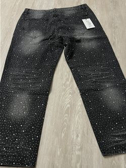 Rhinestone Men Jeans 