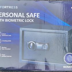 Fortress Personal Safe With Biometric Lock