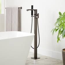 Signature Hardware Sefina Freestanding Tub Faucet- Gunmetal