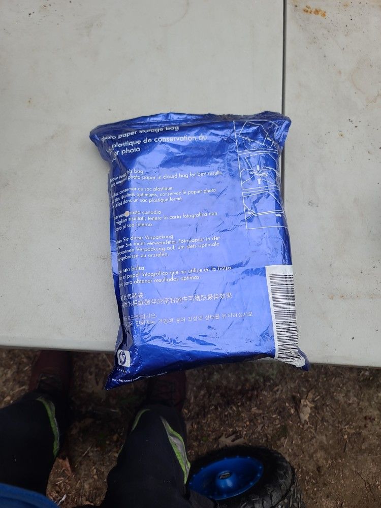 Photo paper storage bag