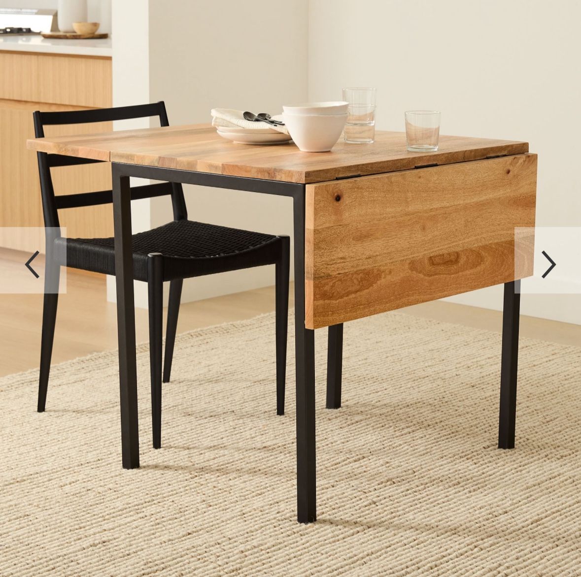 West Elm Drop Leaf Extendable Table