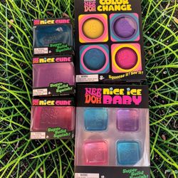 5 Schylling Needoh (Teenie Nice Ice, Teenie Color Change, 3 Nice Cubes) LOT
