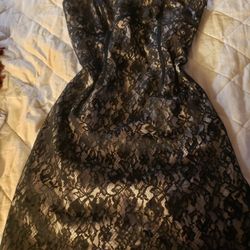 Beautiful Black Lace Dress Size 12