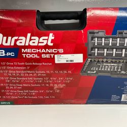 Duralast 61-250 1/2” 48 Pc Mechanic's Tool Set 