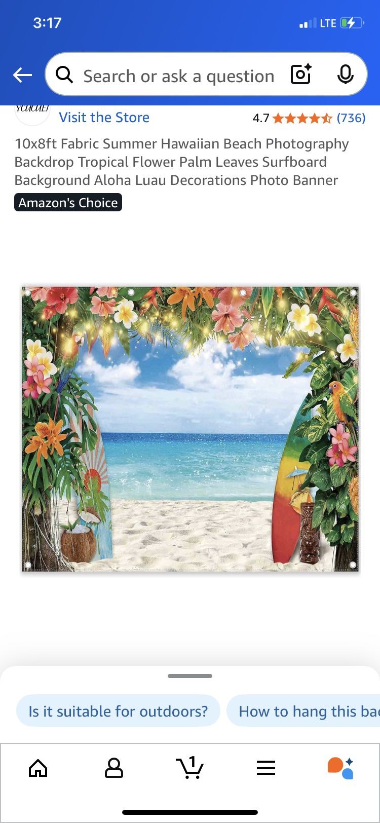 Hawaiian Photo Booth Accessories