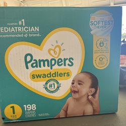 Size 1 Pampers Swaddlers 