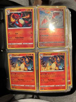 Pokémon cards and card binder