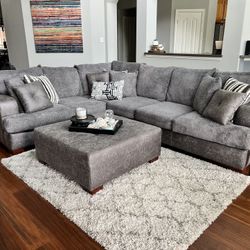 Beautiful Grey Sectional Sofa
